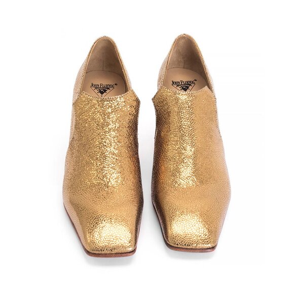 Fluevog, Super Fine Cardinal, Gold size 9 - Picture 2 of 12